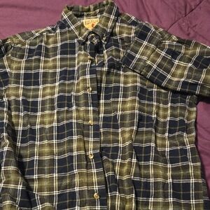 RedHead Green and Blue Plaid Button-Down Shirt
